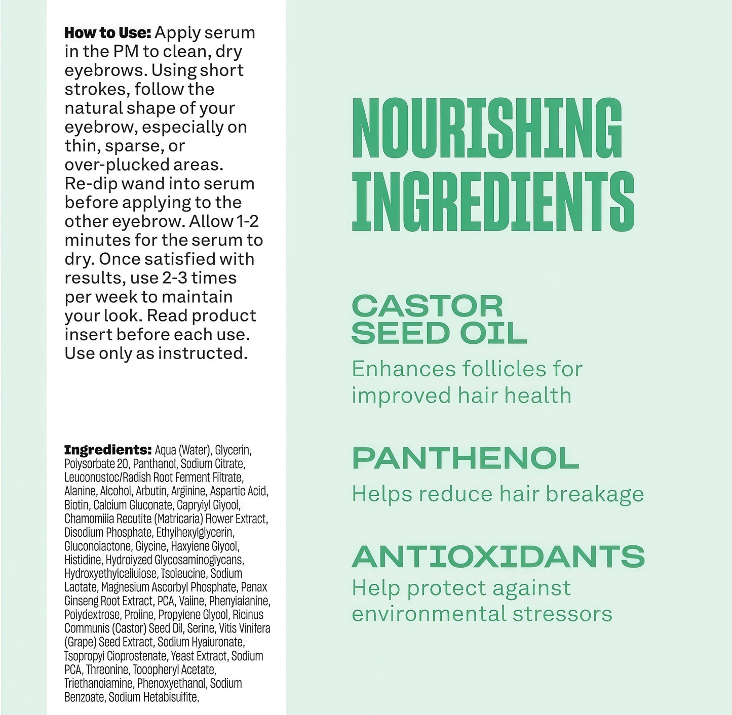 Babe Original Eyebrow Serum For Thicker Brows - Brow Serum with CastorOil, Biotin, Repairing Amino Acids