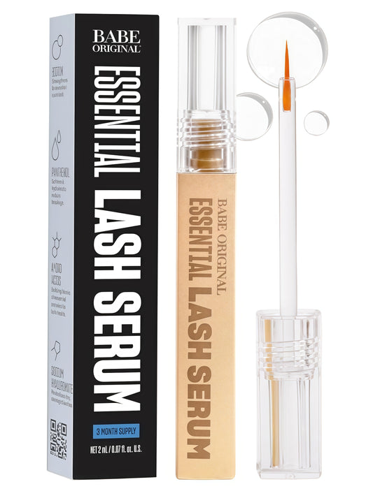Babe Original Lash Serum-Fuller &Longer Looking Eyelashes, AdvancedLash Enhancing Treatment for NaturalLashes, Extensions & Eyebrows, Vegan &Cruelty-Free